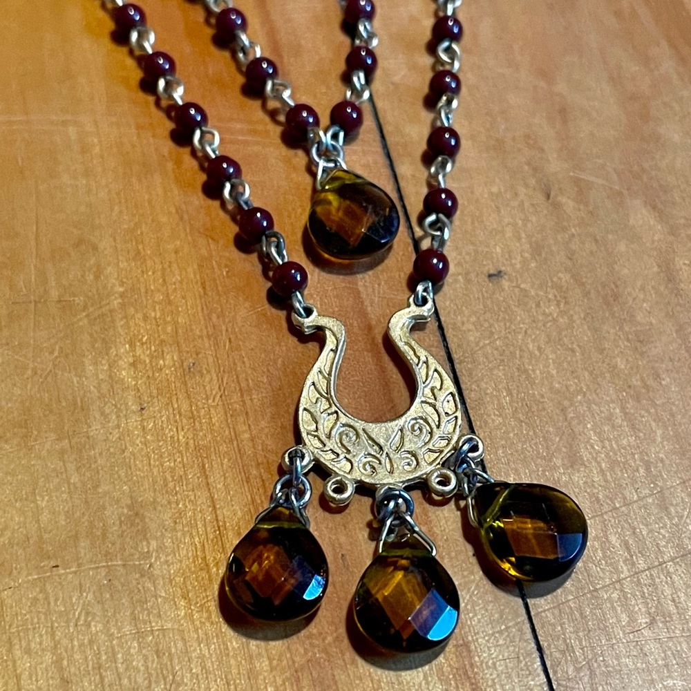 David Aubrey Beaded Double Layer Necklace